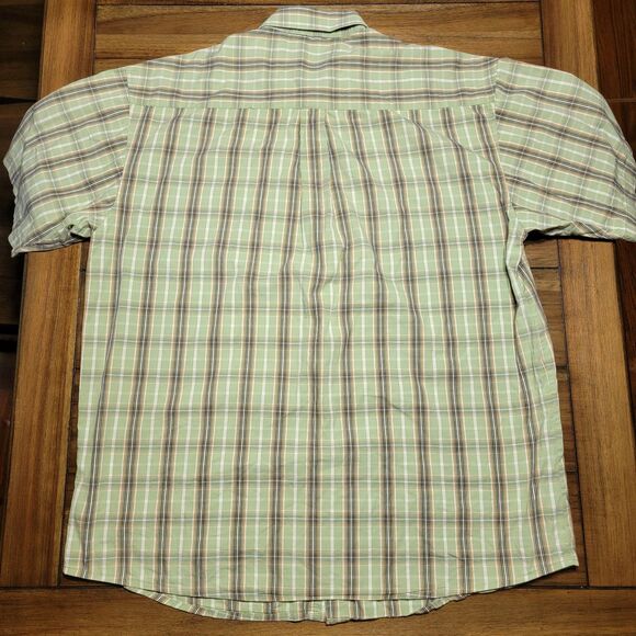 Wrangler TwentyX Full Button LS Green Plaid Shirt - Size XL - Picture 3 of 5